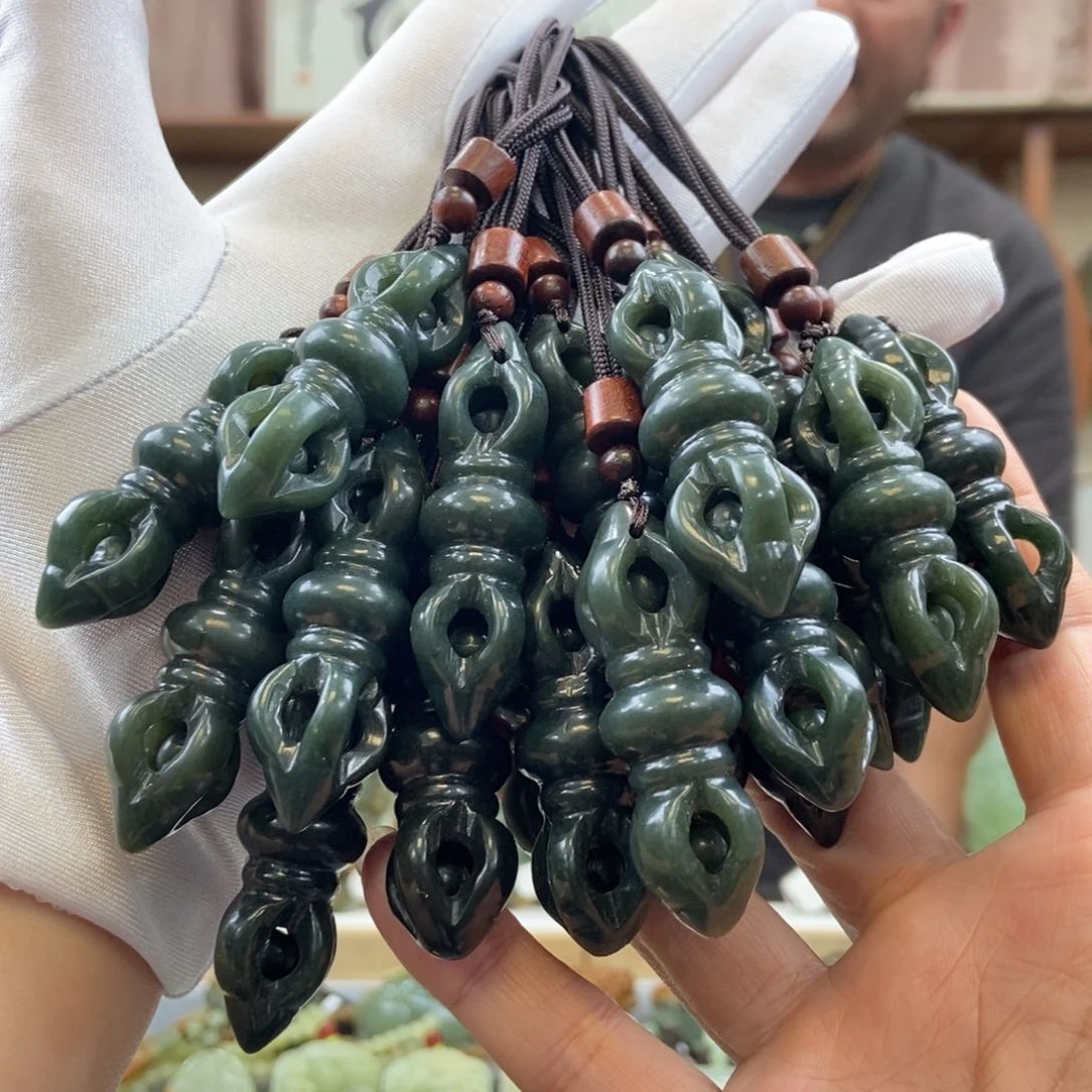 和田玉降魔杵（多样性发一件）未镶嵌