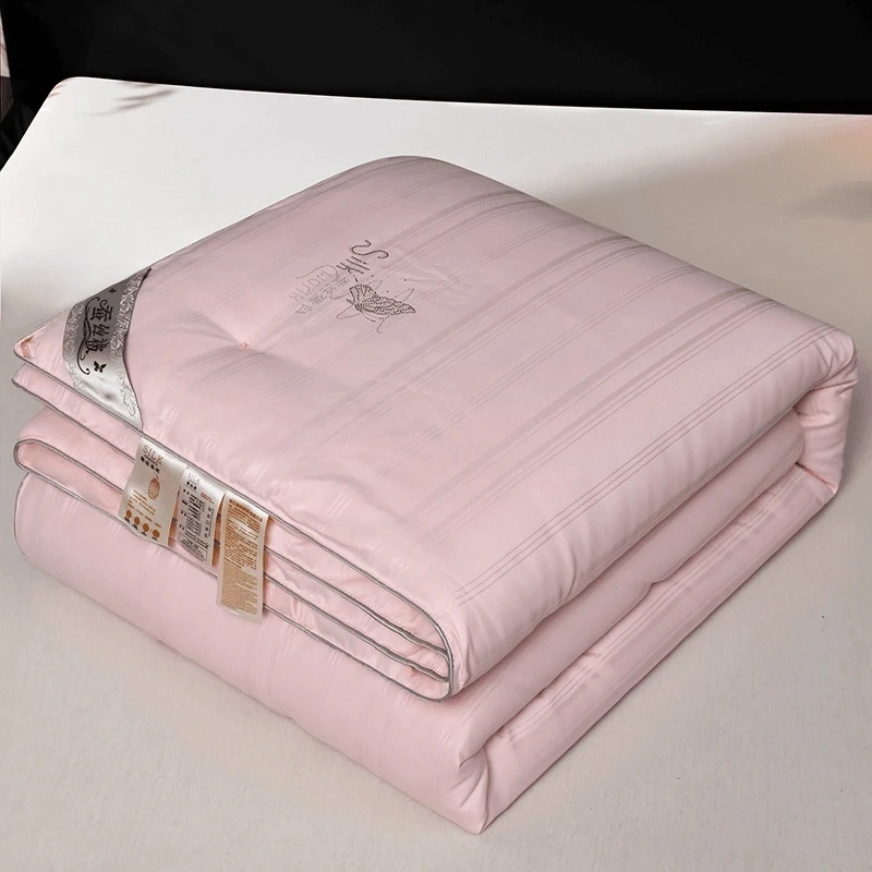 安戴娜家纺适用蚕丝被100桑蚕丝春秋被棉被芯空调被加厚冬被二合1