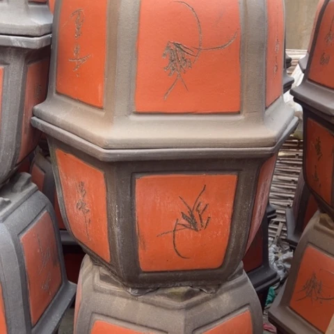 紫砂花盆口径65六方1个