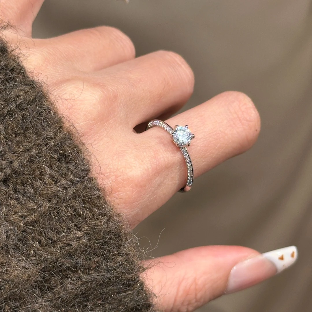 铜合金合成锆石戒指 CC11501 高定系列闭口7号戒指