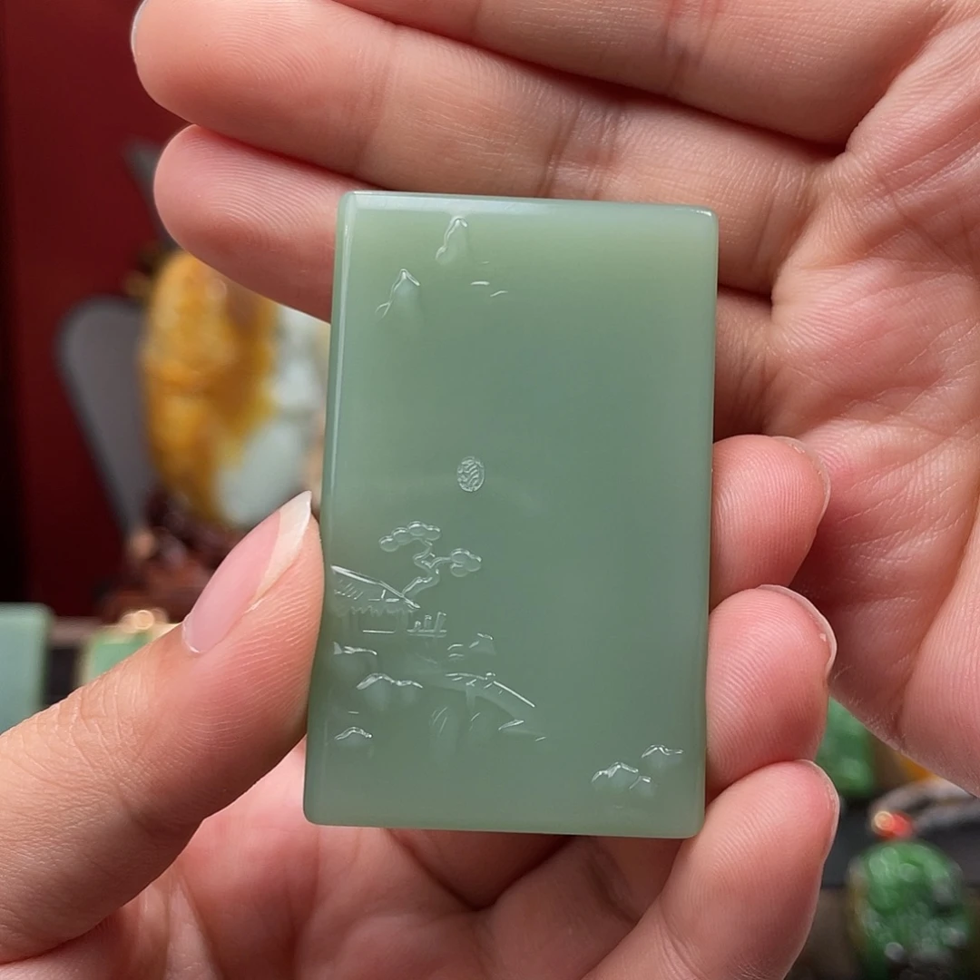 和田玉未镶嵌挂件