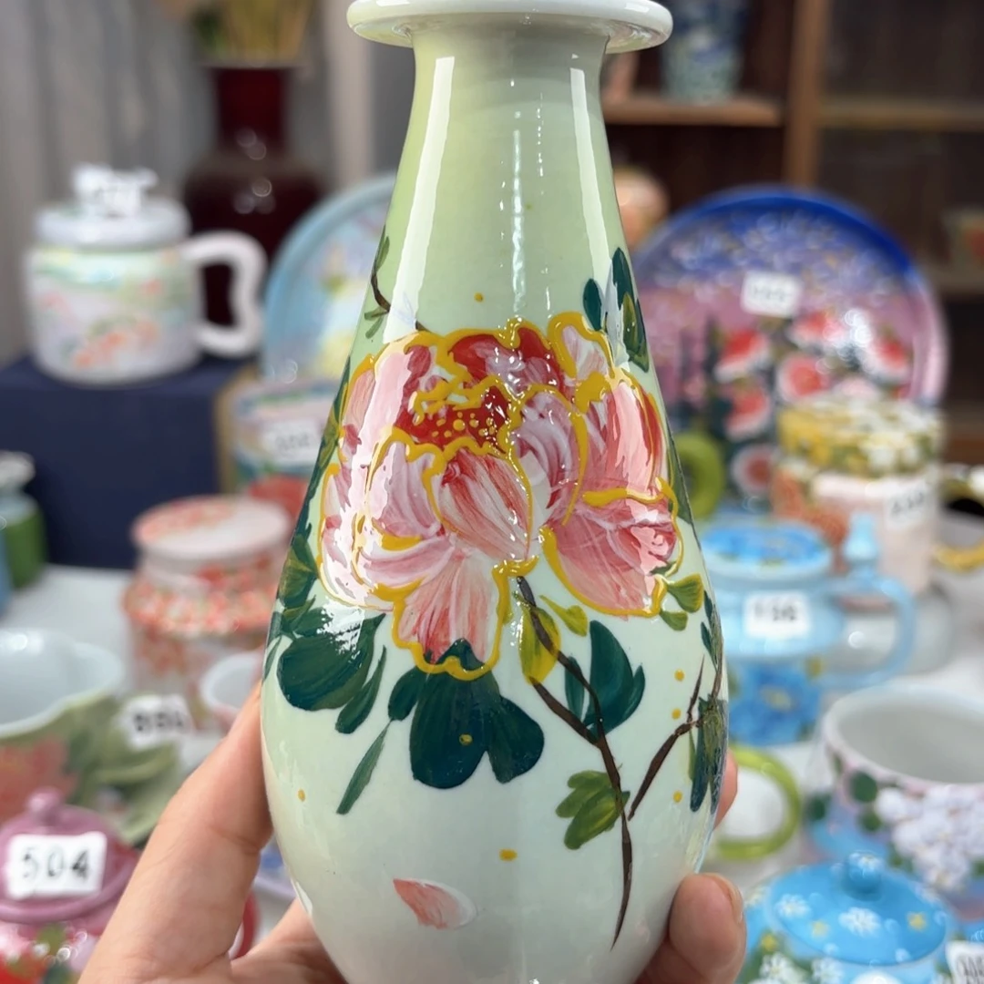 景德镇手绘高温釉下彩陶瓷茶具