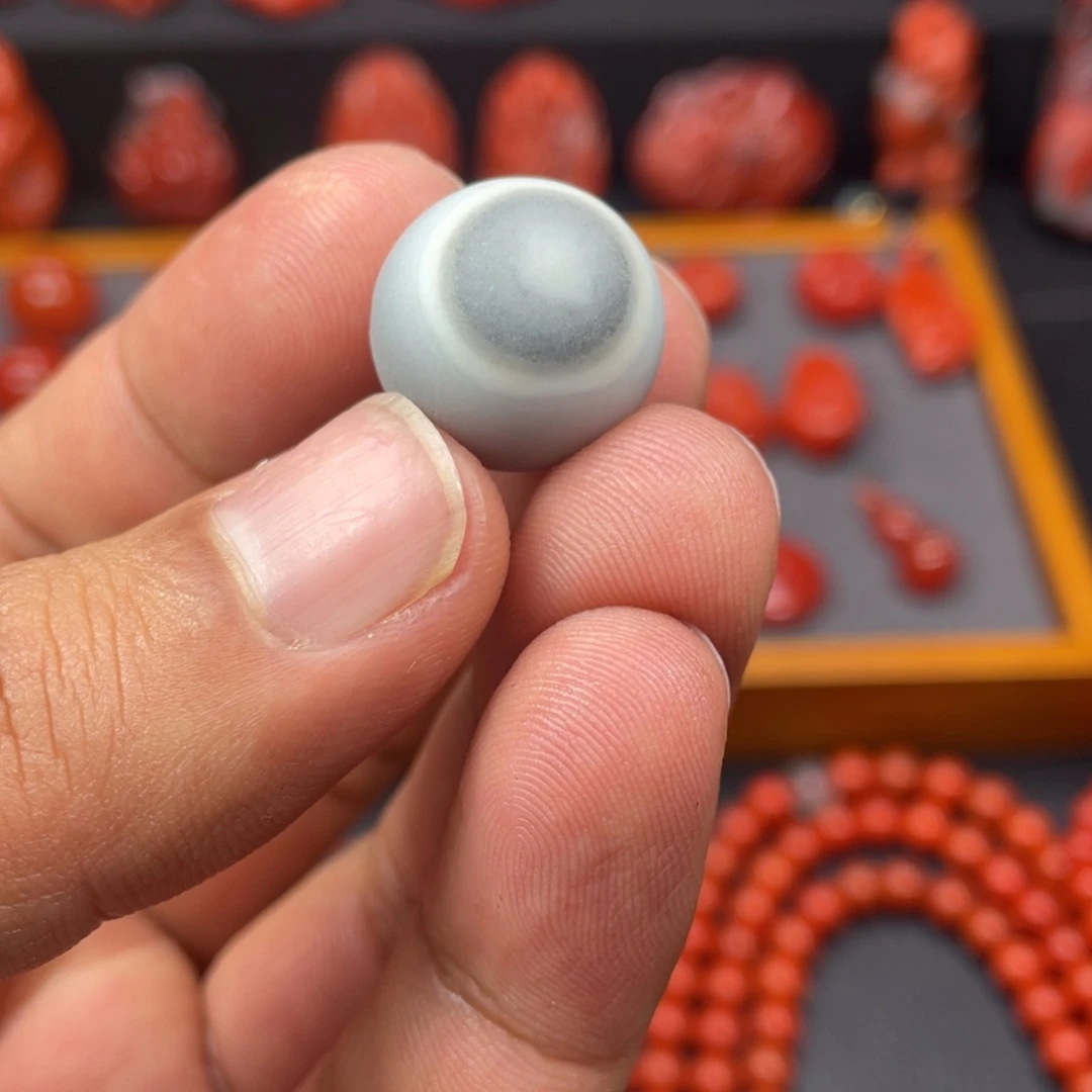 大***海南红玛瑙未镶嵌戒指单珠