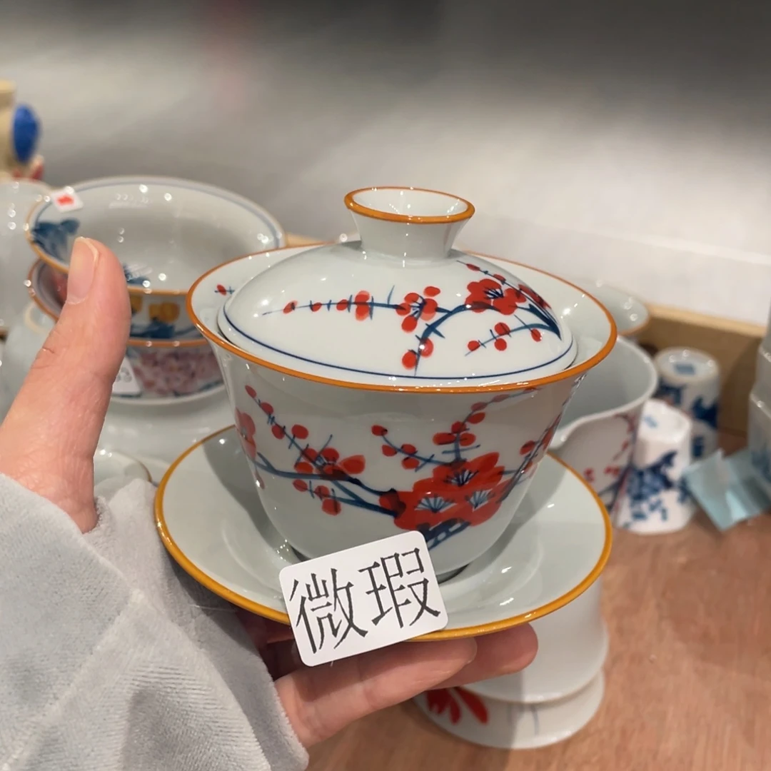 微瑕釉下彩纯手绘