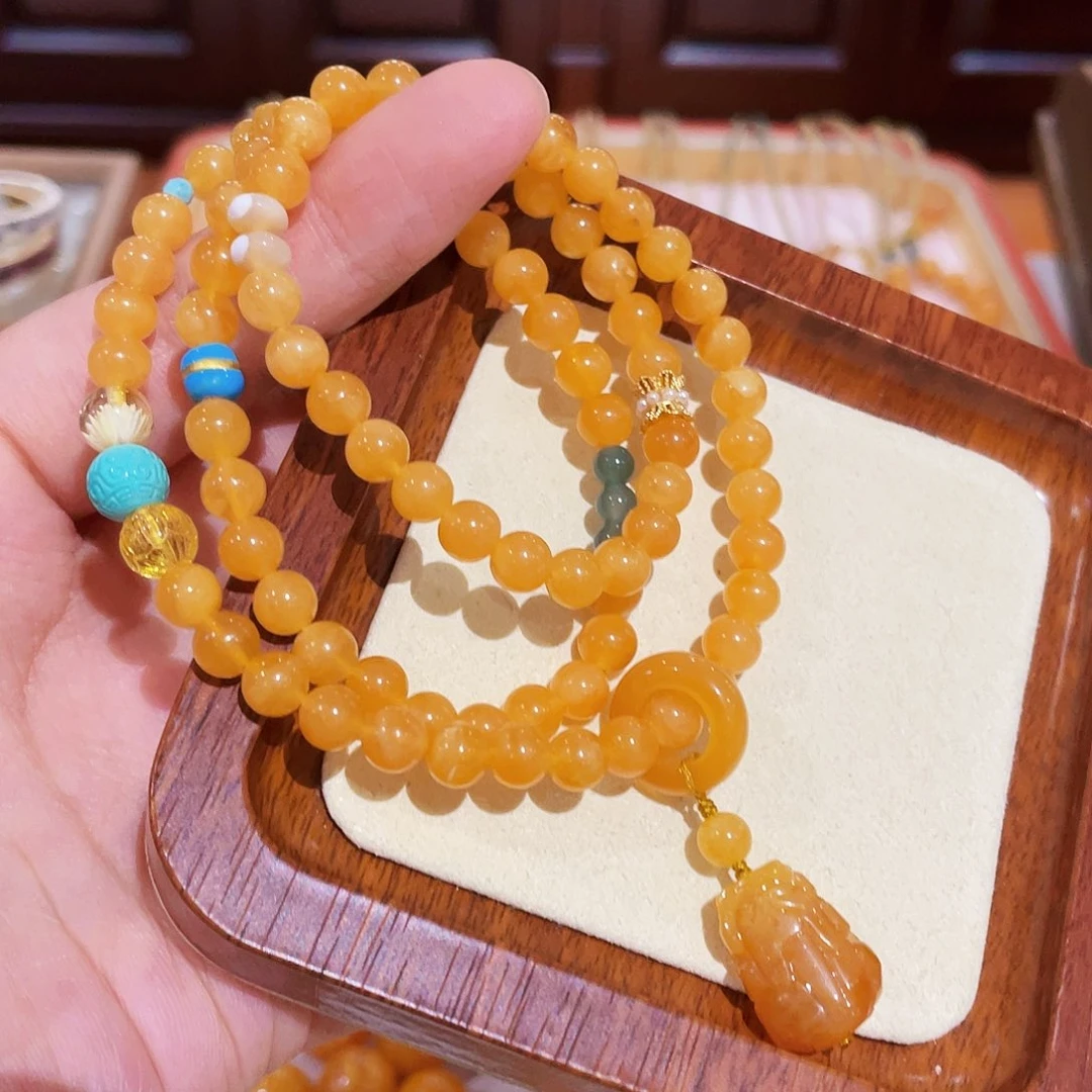 蜜蜡手链未镶嵌手串