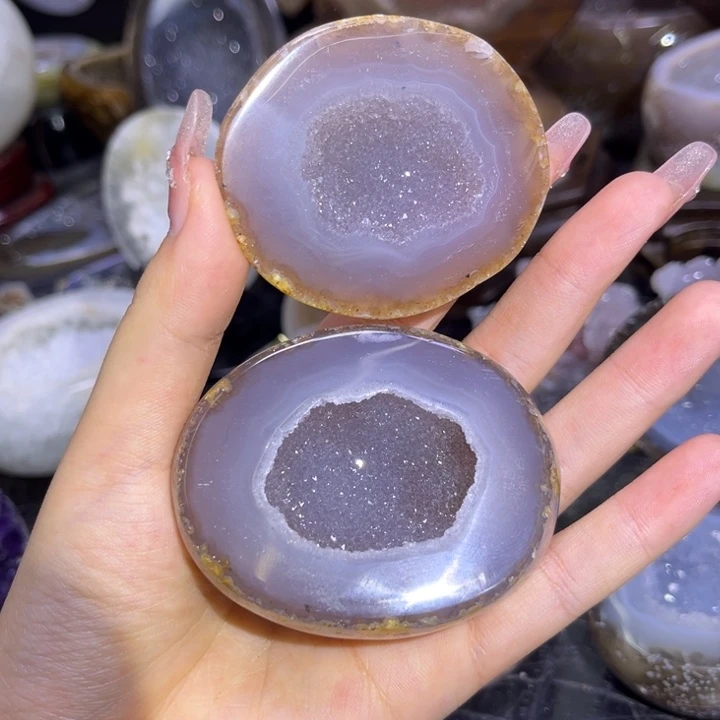 珠宝半成品水晶未镶嵌白晶盆