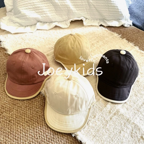 #Joeykids✨婴儿软檐春秋款洋气短檐帽子男潮童女宝宝遮阳