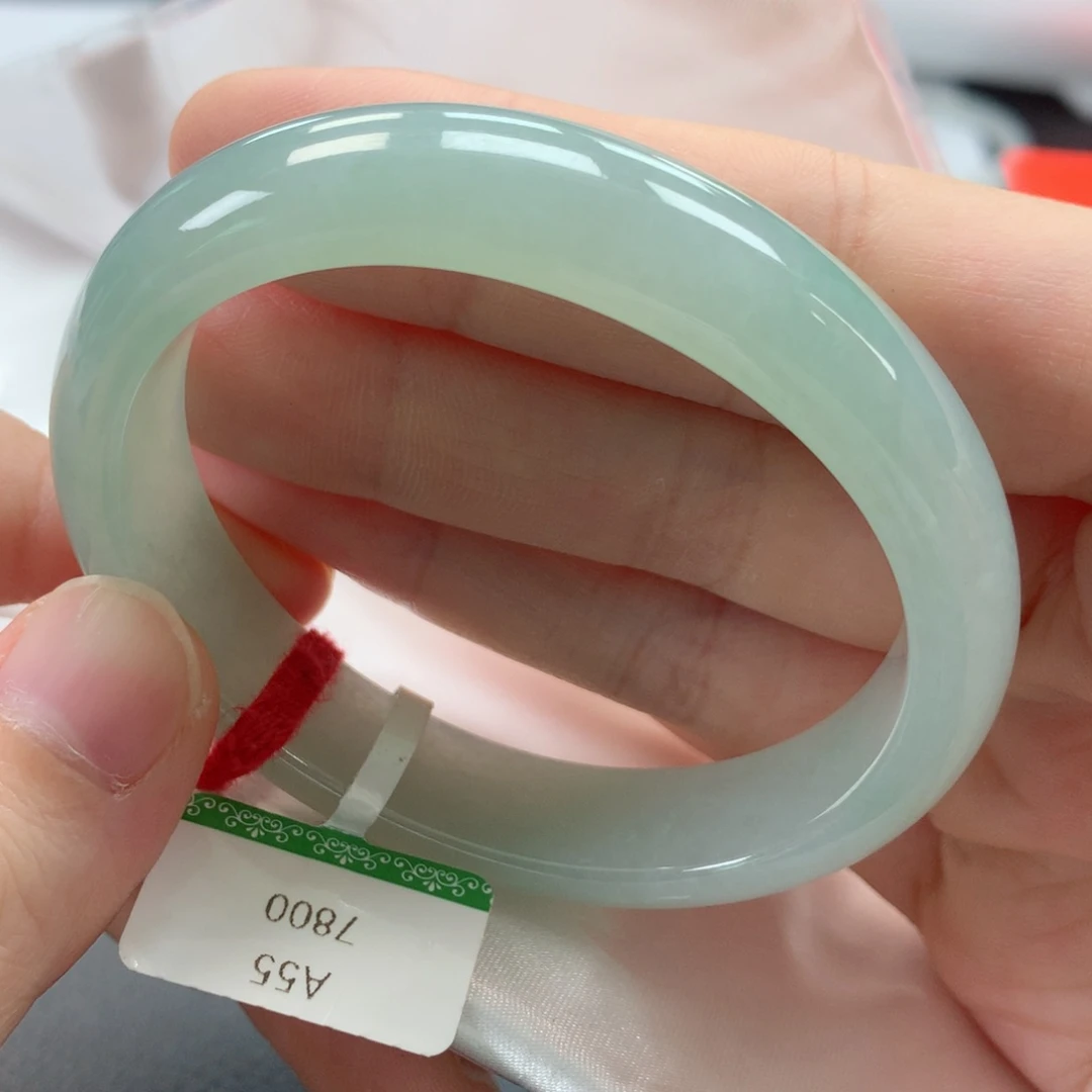 未镶嵌手镯翡翠缅甸天然翡翠手镯55贵妃