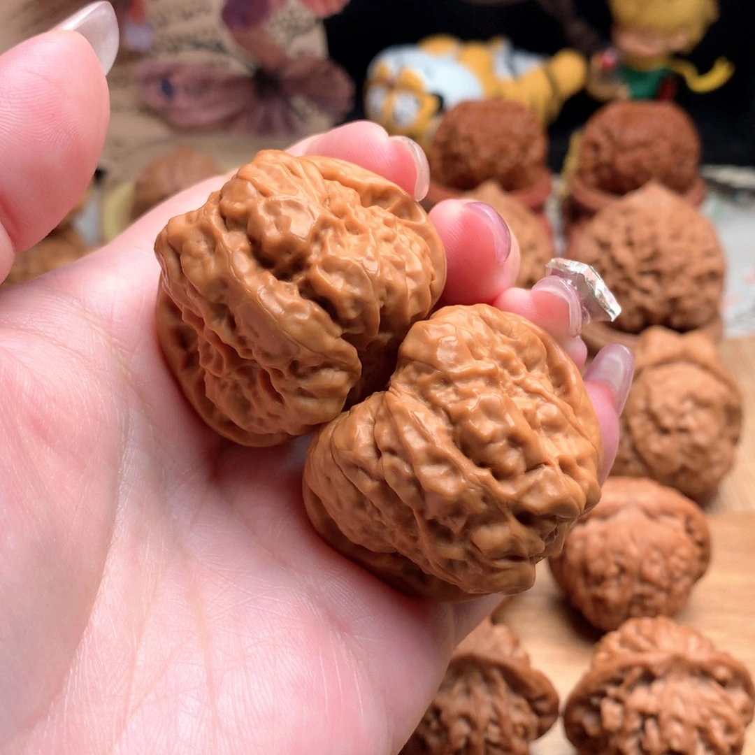 把件文玩核桃40深凹蛙