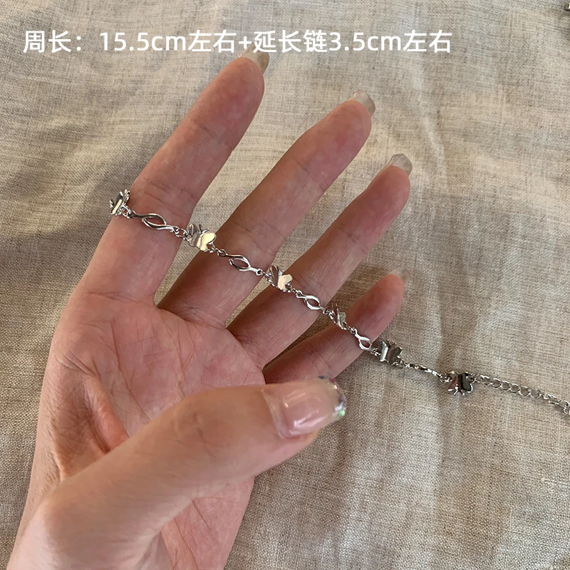 合金手链 【小蝴蝶】小众百搭设计感时尚编织手链19TS7662-01