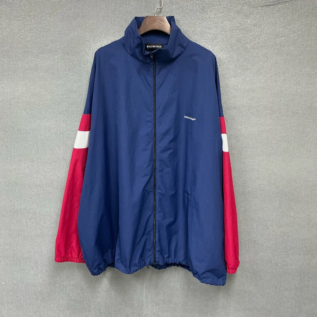 99新 Balenciaga/巴黎世家 小写logo拼色冲锋衣外套99新40码/5886