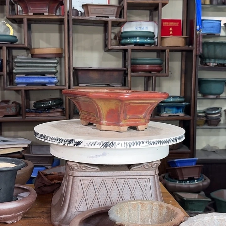 @****紫砂花盆加奎紫砂花盆