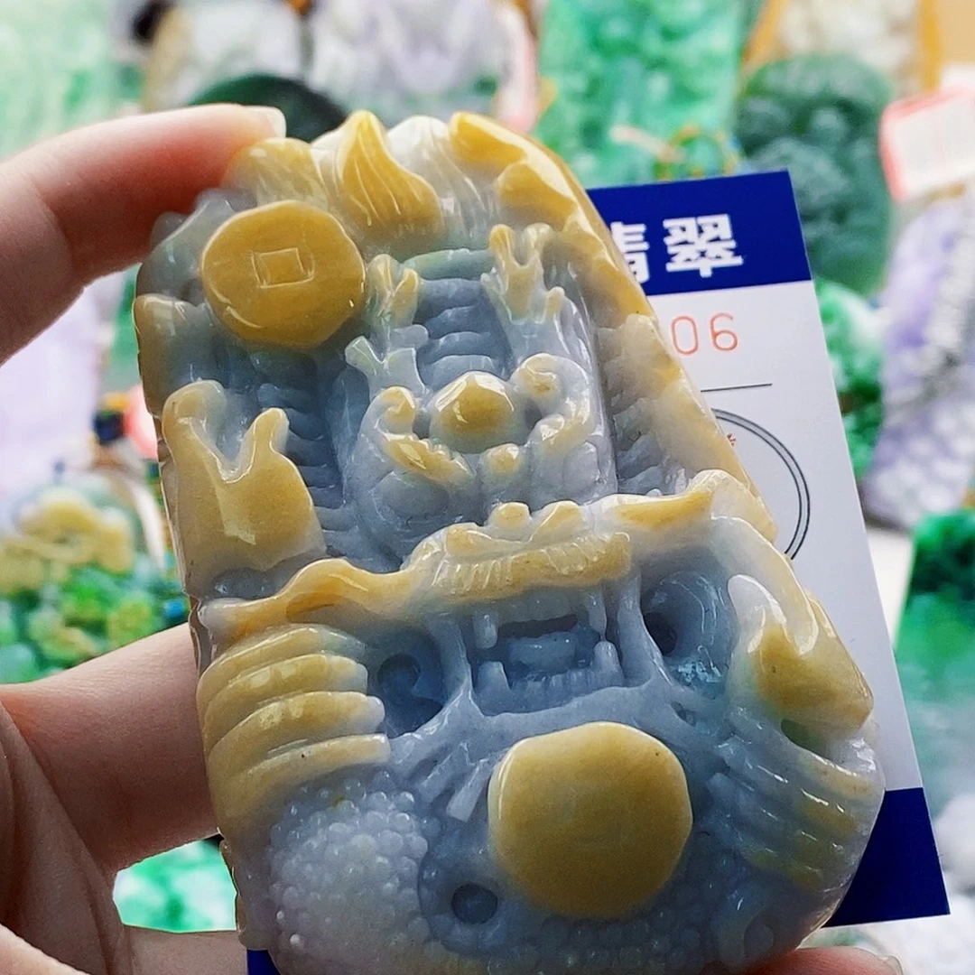 翡翠未镶嵌吊坠(不含链)