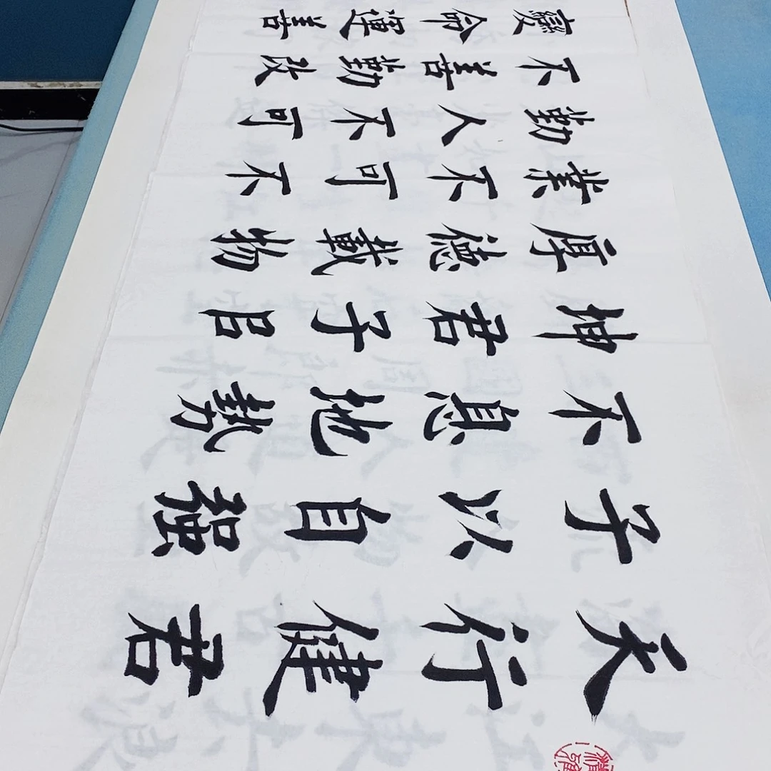 书法天行健 君子以自强不息