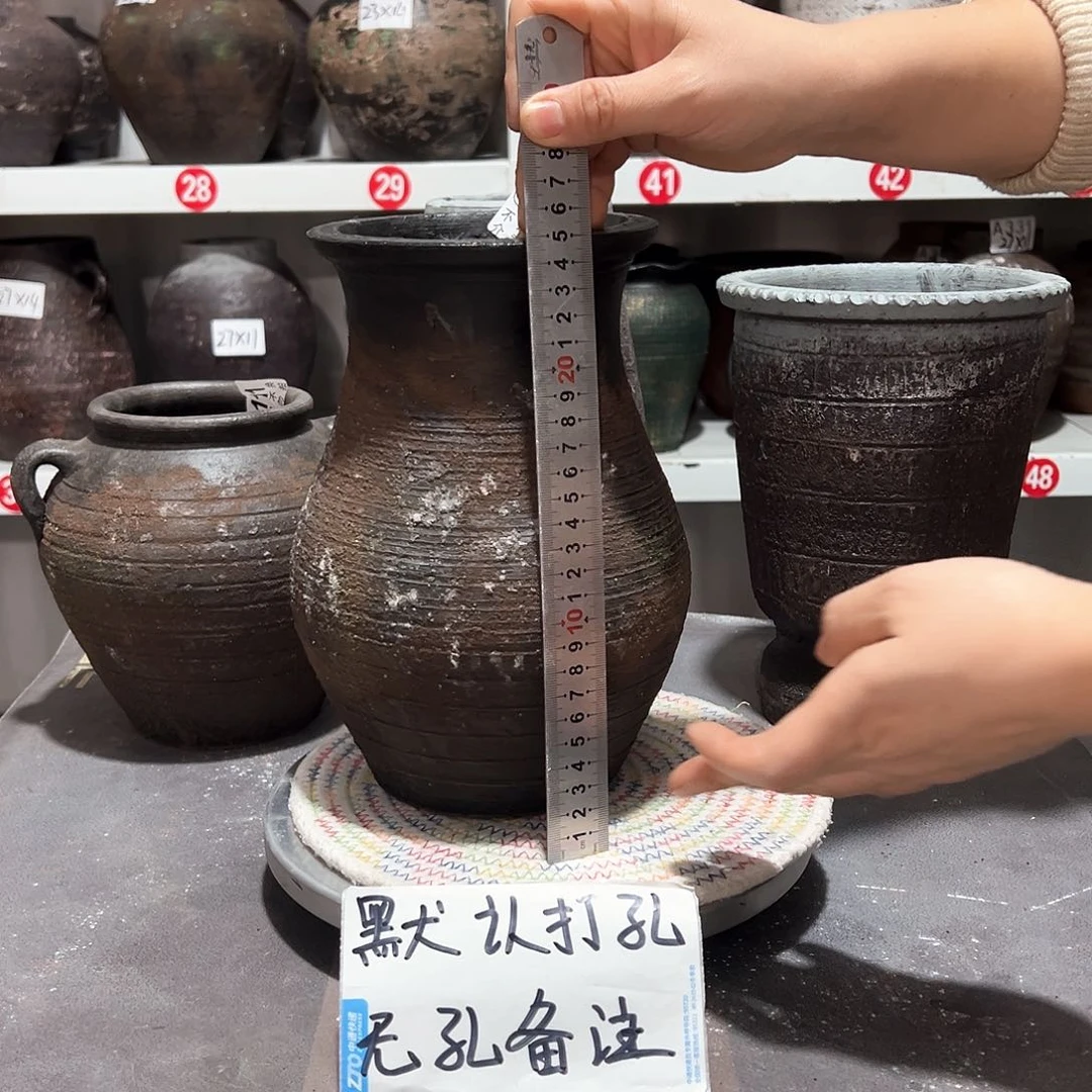 红陶孤品陨石款086有浮沙默认打孔