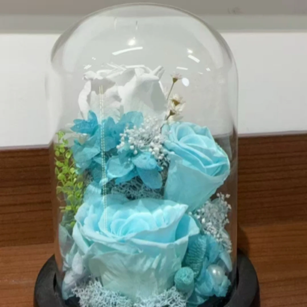永生花蓝色玫瑰礼盒