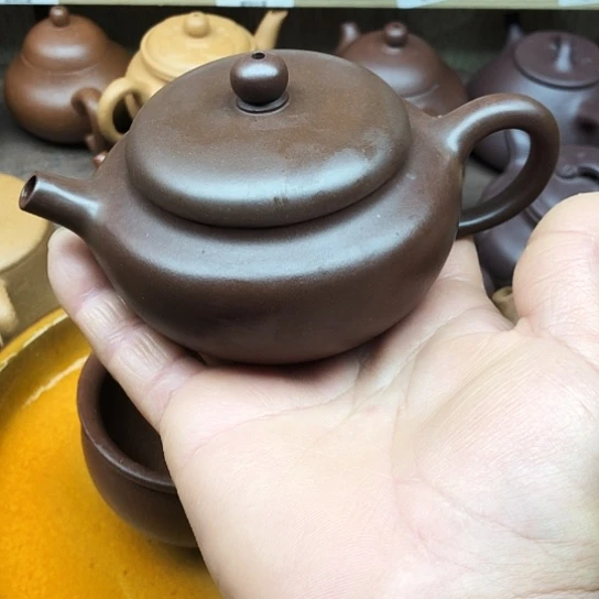 茶壶紫砂紫泥柿园180豪升左右