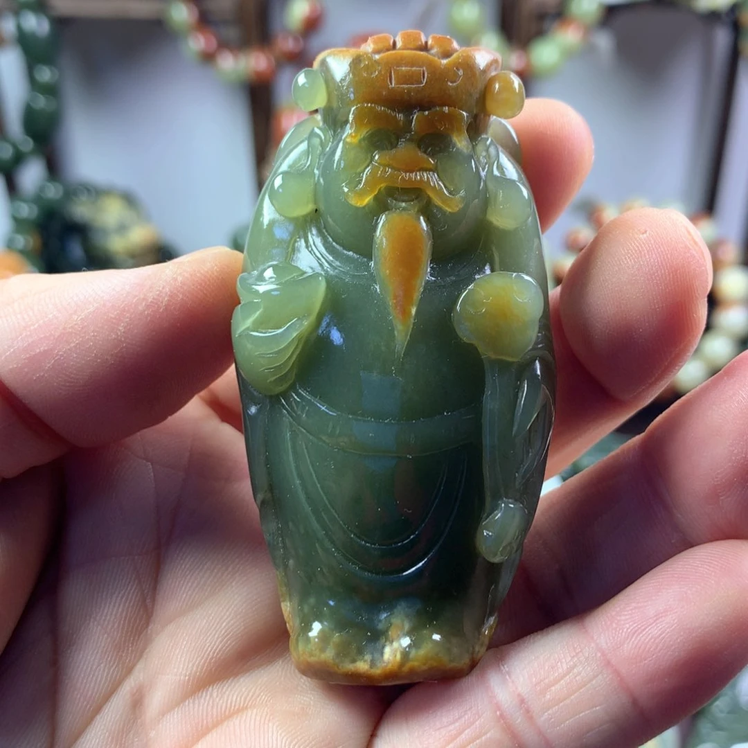 透闪石质玉把件未镶嵌