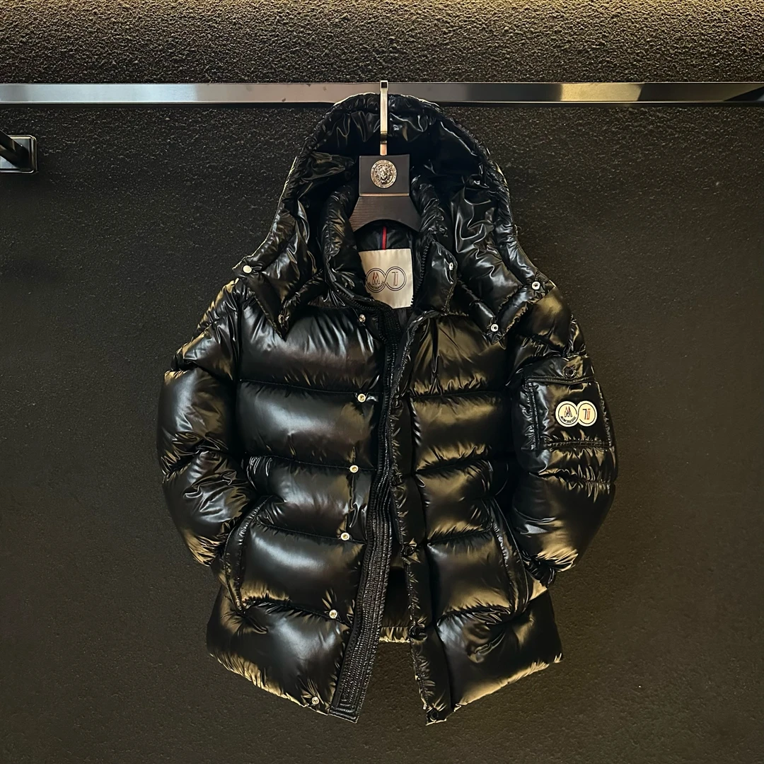 蒙口联名冬季爆款70周年双标羽绒服男抗寒加厚白鸭绒情侣款百搭连