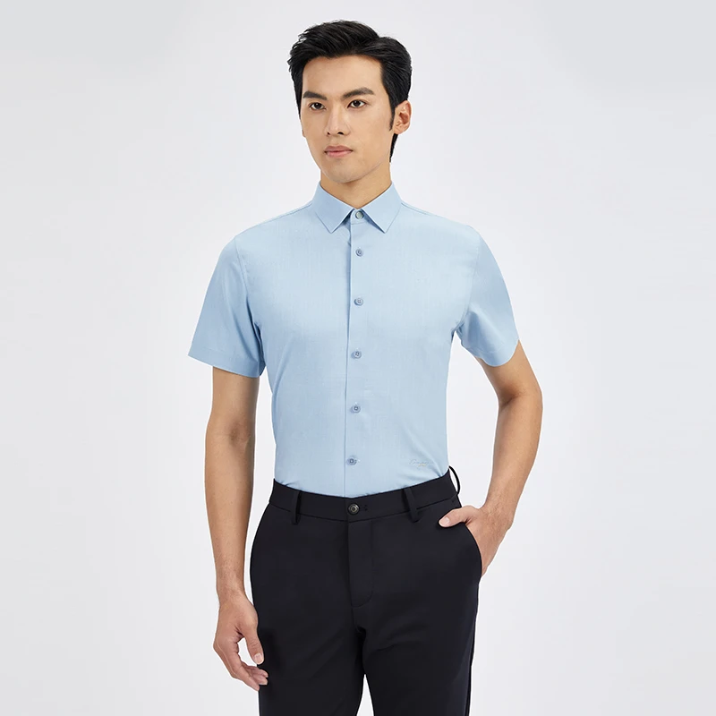 专柜春夏/柒牌/内搭/商务短袖衬衫/724A70030