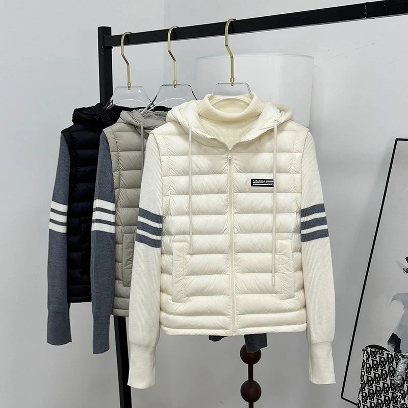 小橙子  针织拼接羽绒轻薄款（no退换）