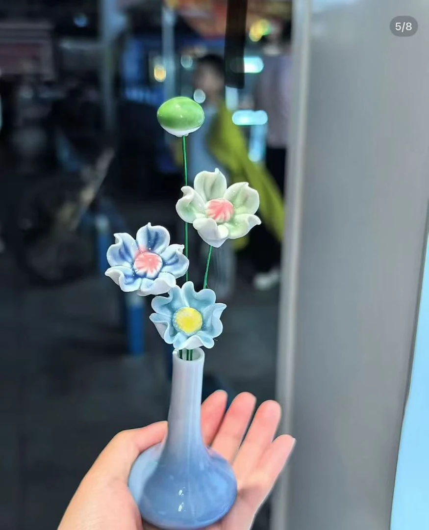 景德镇陶瓷花（手工制作）