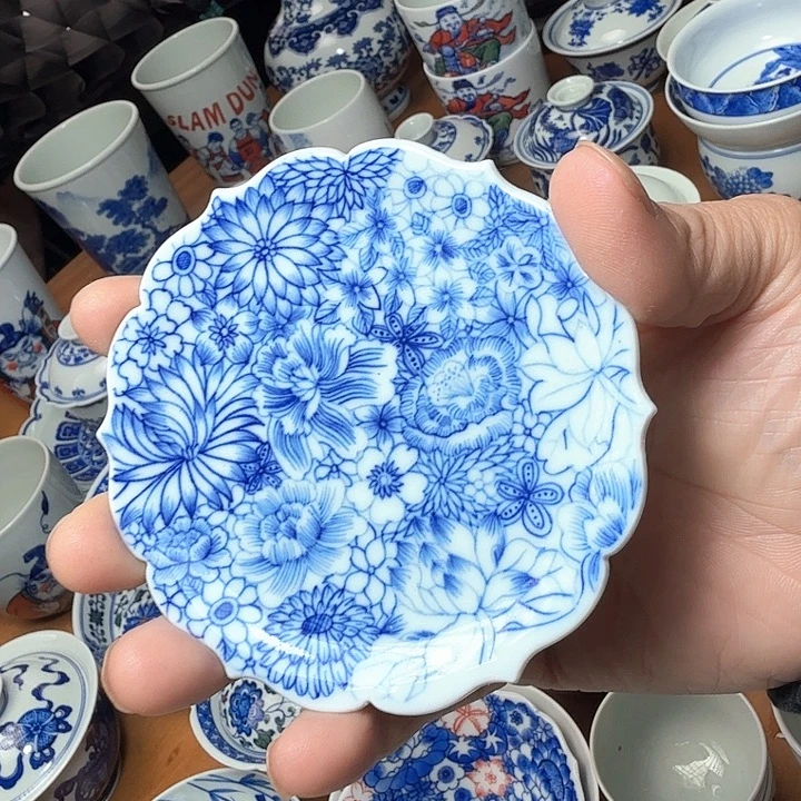 陶手绘杯垫花口福利款