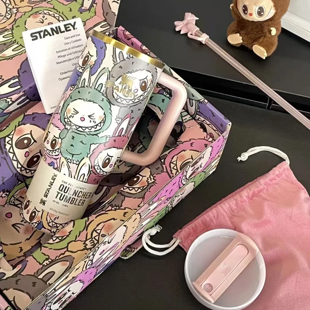 小众设计保温杯大容量水杯冰霸杯吸管水杯