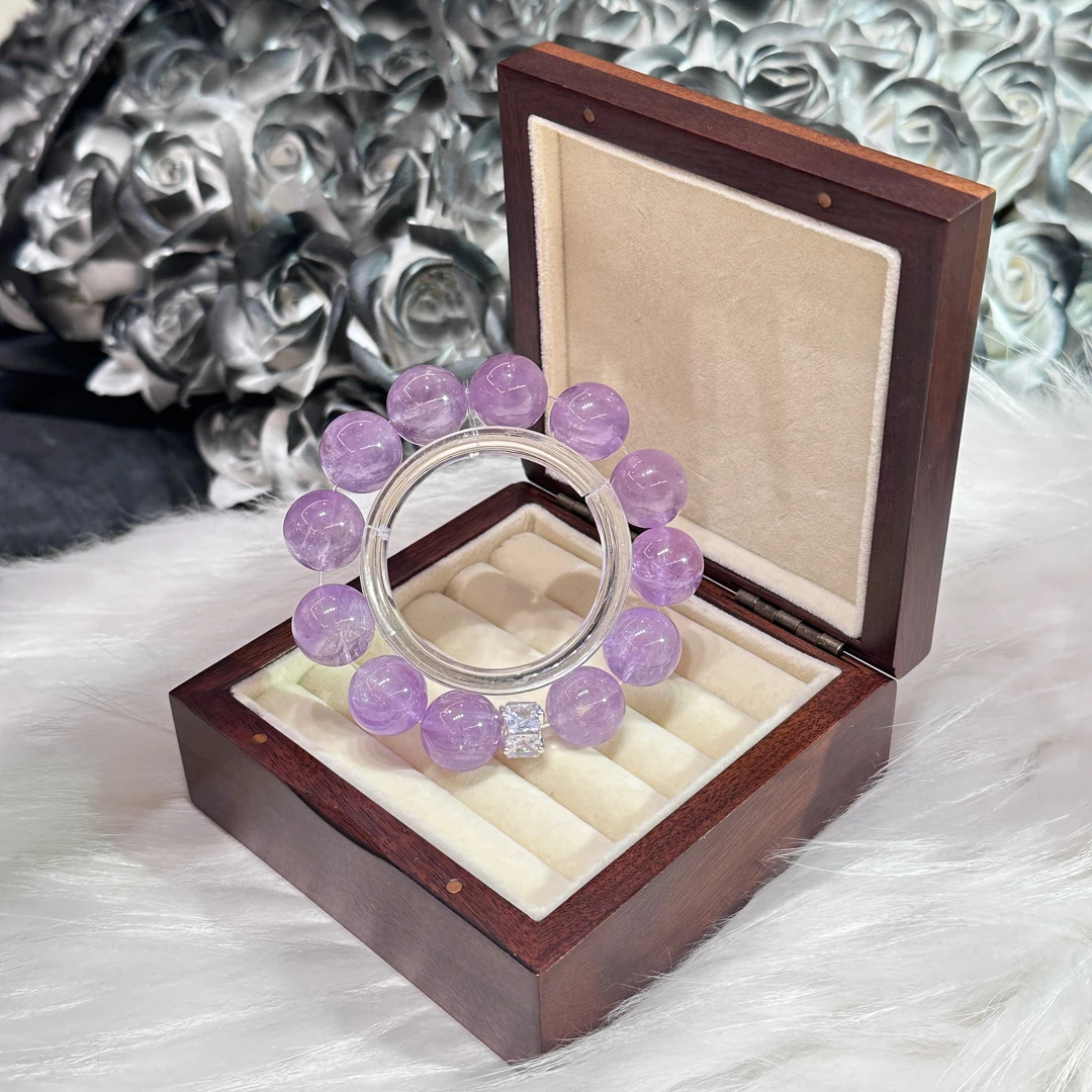 天然水晶紫水晶手串（多样性发其一）A146