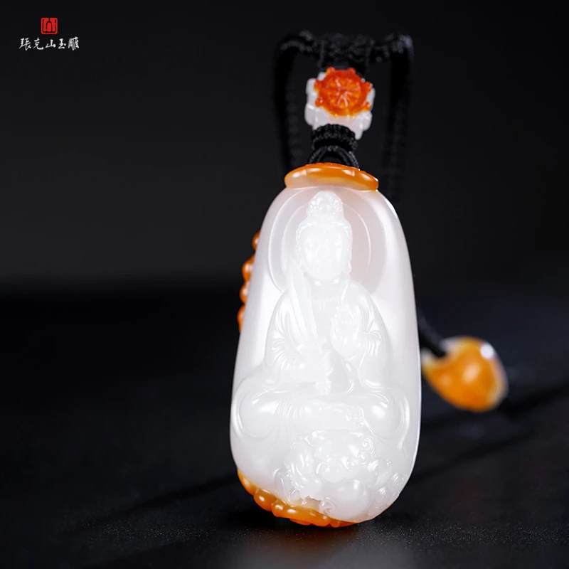 张克山老师作品 和田玉 文殊菩萨