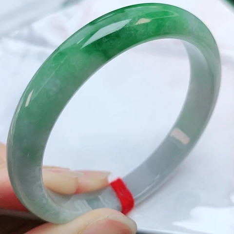 未镶嵌手镯翡翠53圈口150015