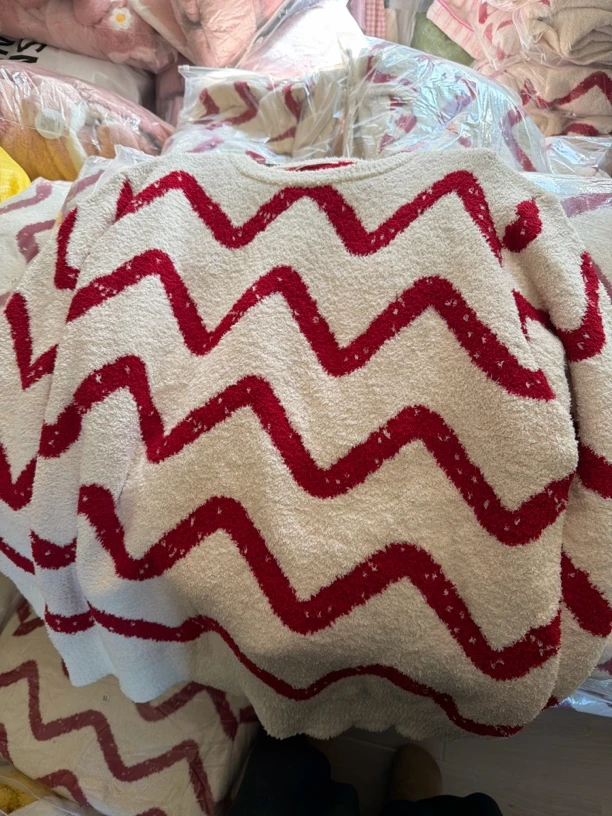 一棵树秋冬季半边绒加绒加厚保暖可外穿家居服套装