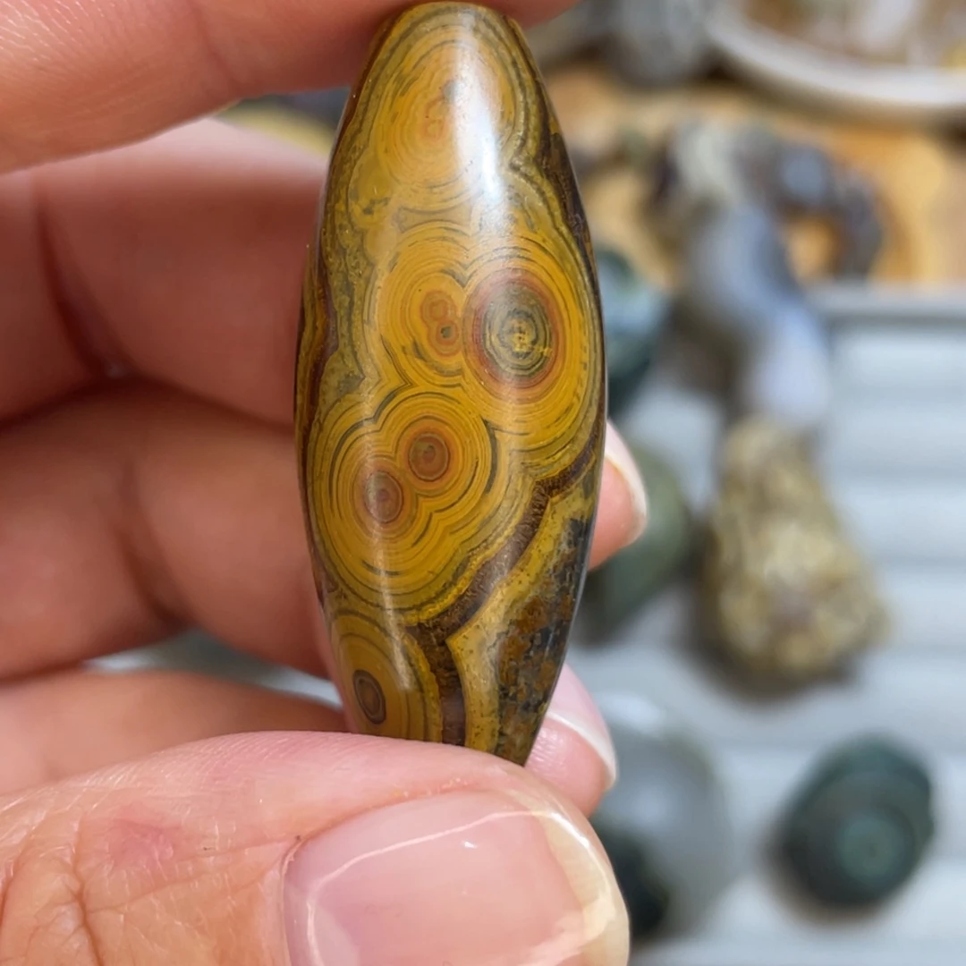 大理石非金属四子王旗眼睛石打磨天珠