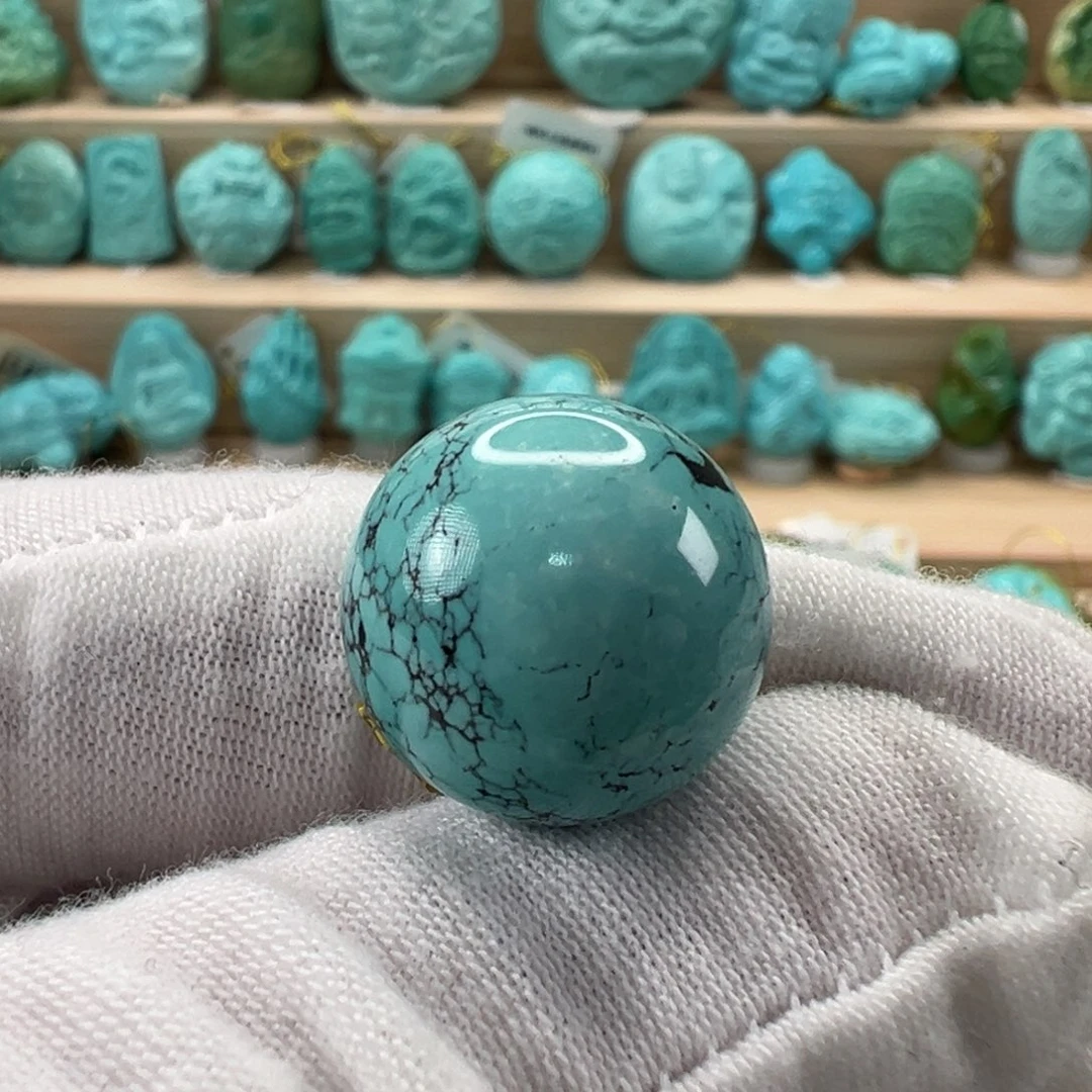 未镶嵌绿松石圆珠17mm