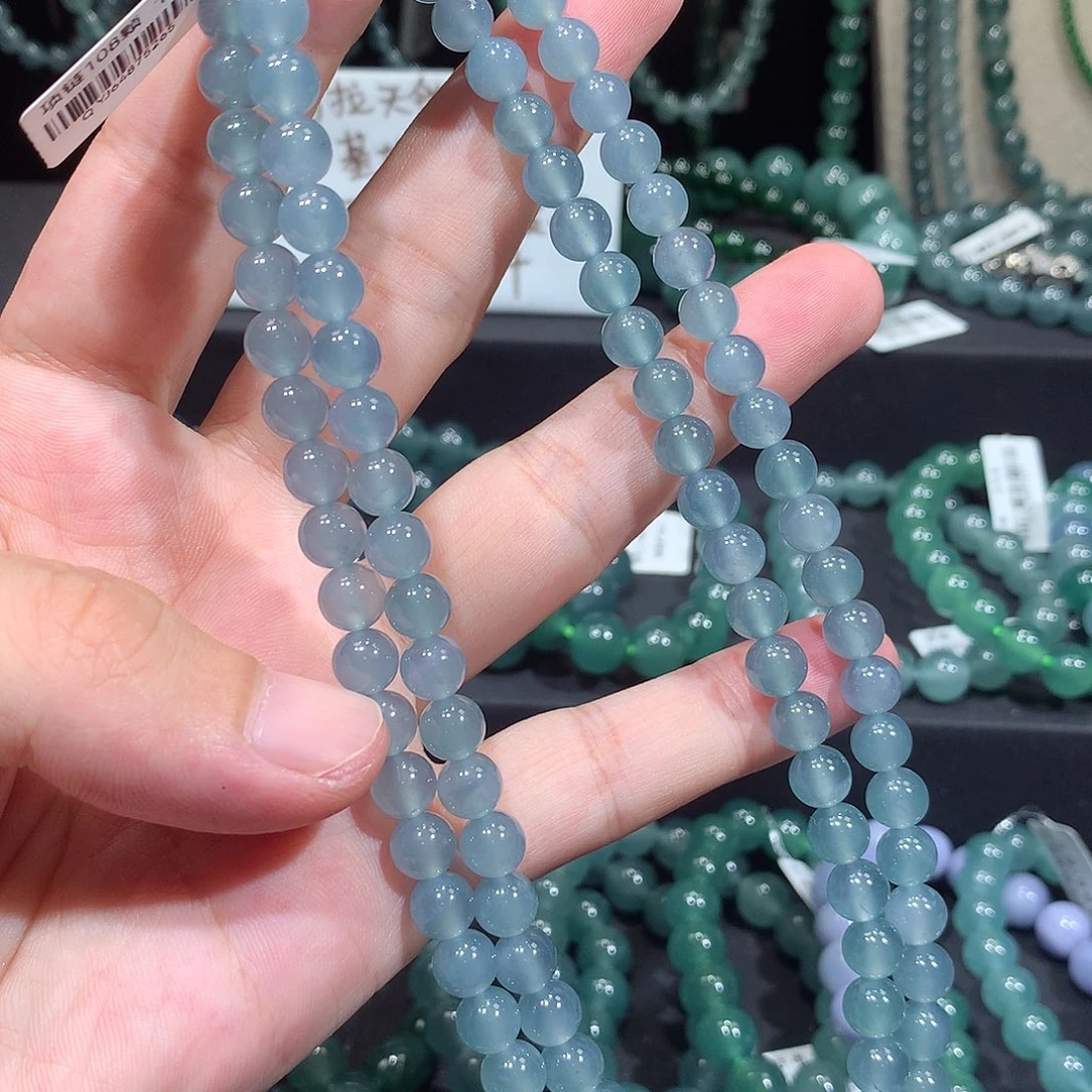 未镶嵌手链翡翠天然a货翡翠项链7