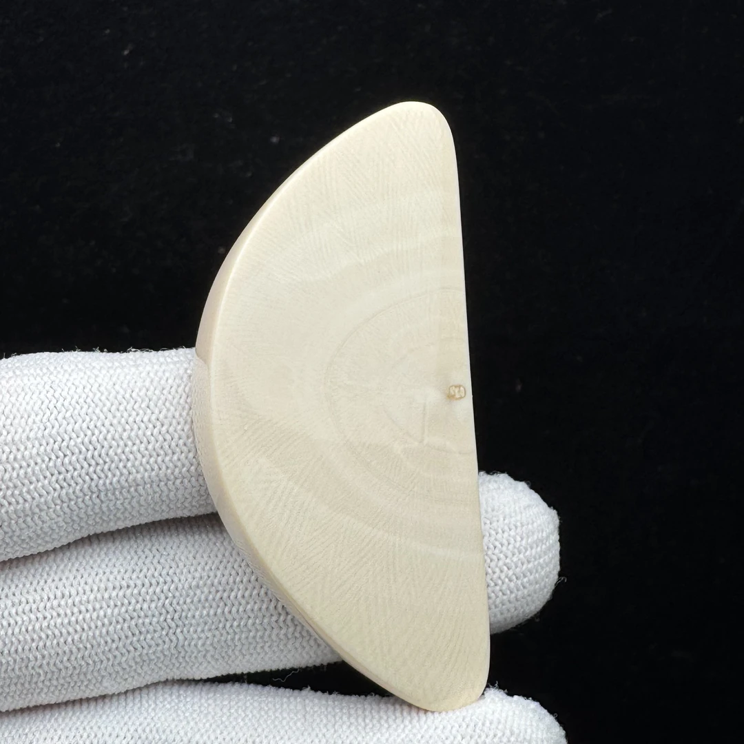 E4023天然猛犸牙 刮板67.9mm 支持鉴定 假一罚四