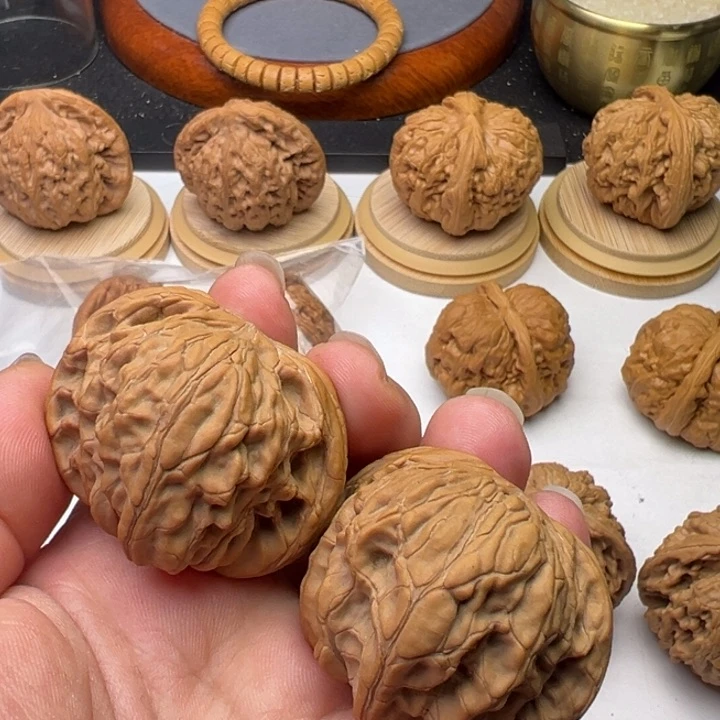 文玩核桃把件磨盘芳芳41+