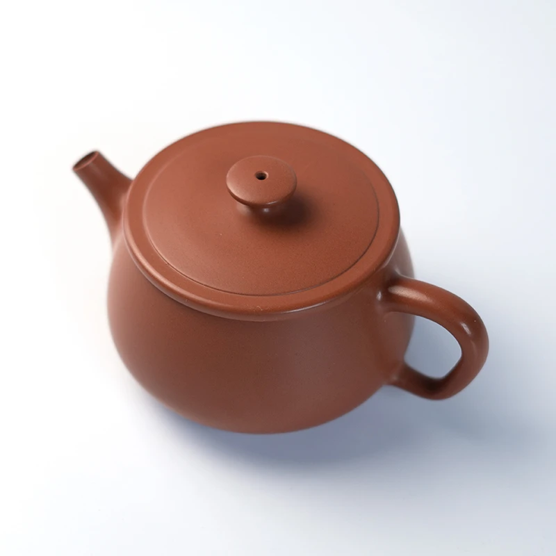 云水山涧建水紫陶坭兴陶精品大口汉瓦茶壶汉瓦壶家用茶具泡茶壶