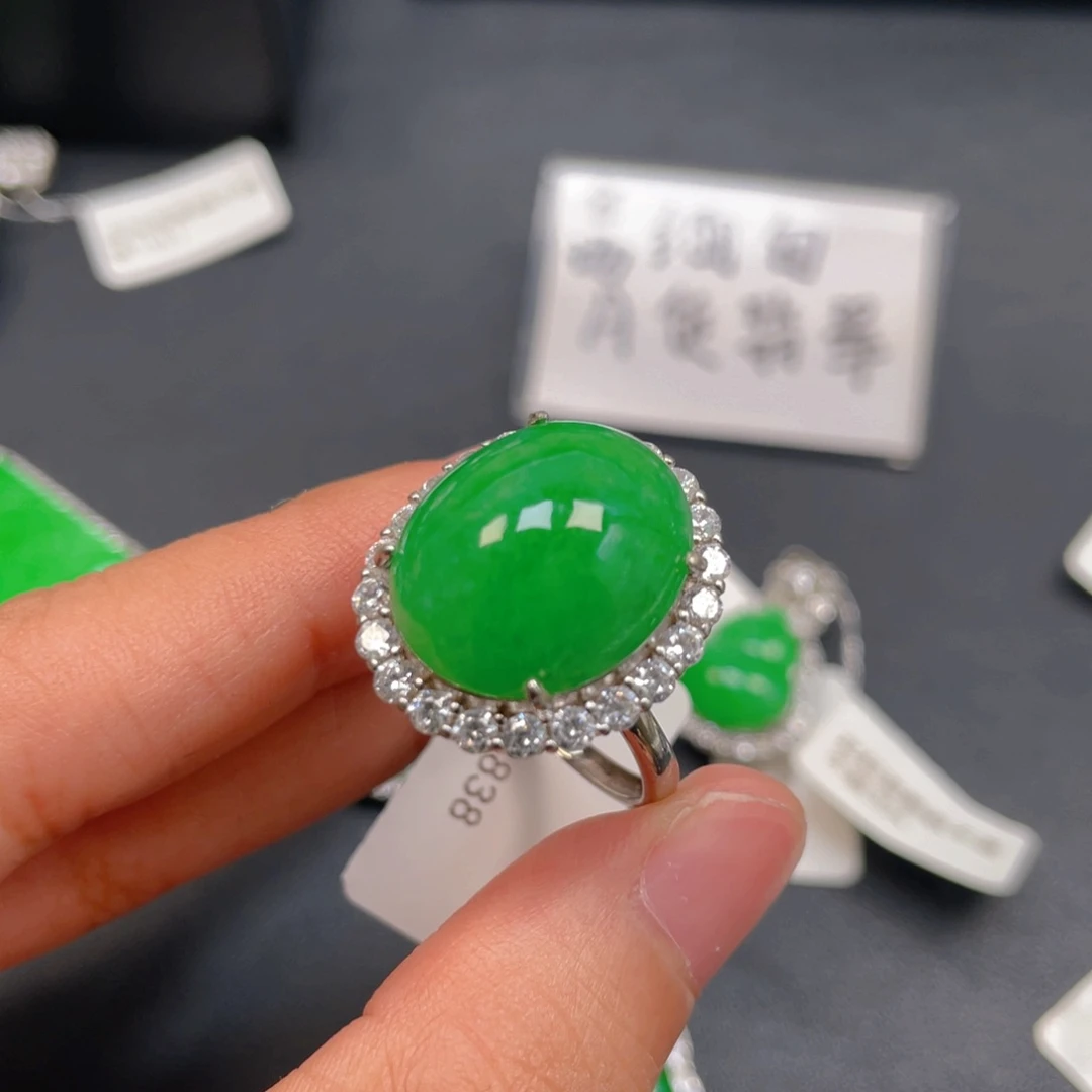 翡翠银S925镶嵌颈饰