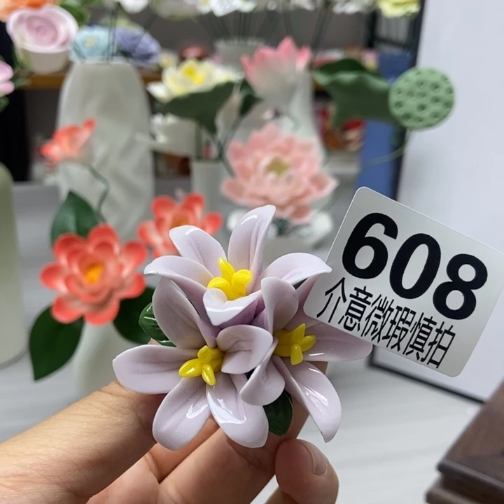 陶瓷手工制作陶瓷花
