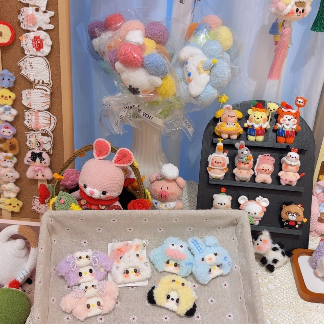 针织品发夹的静静