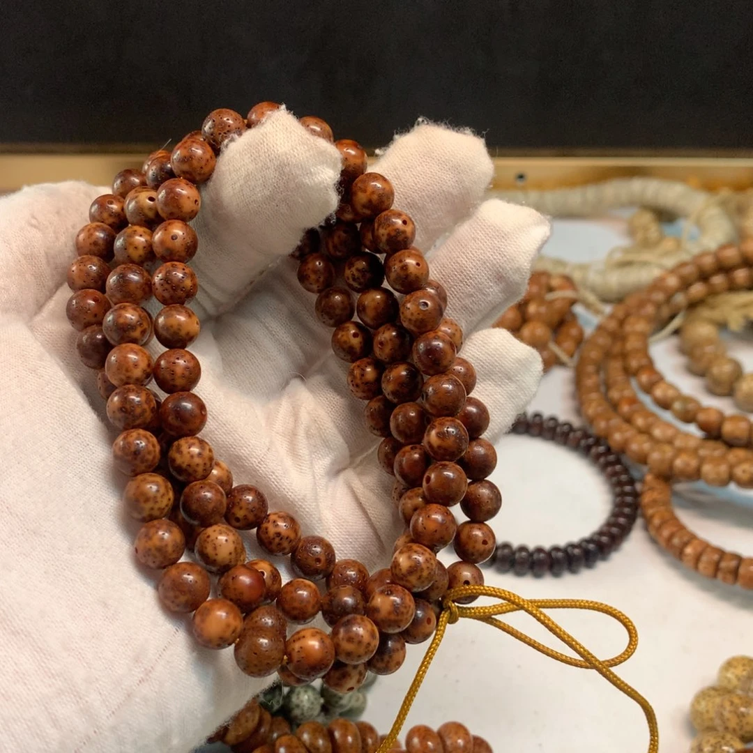 吊坠星月菩提?****?8正圆珠虎皮