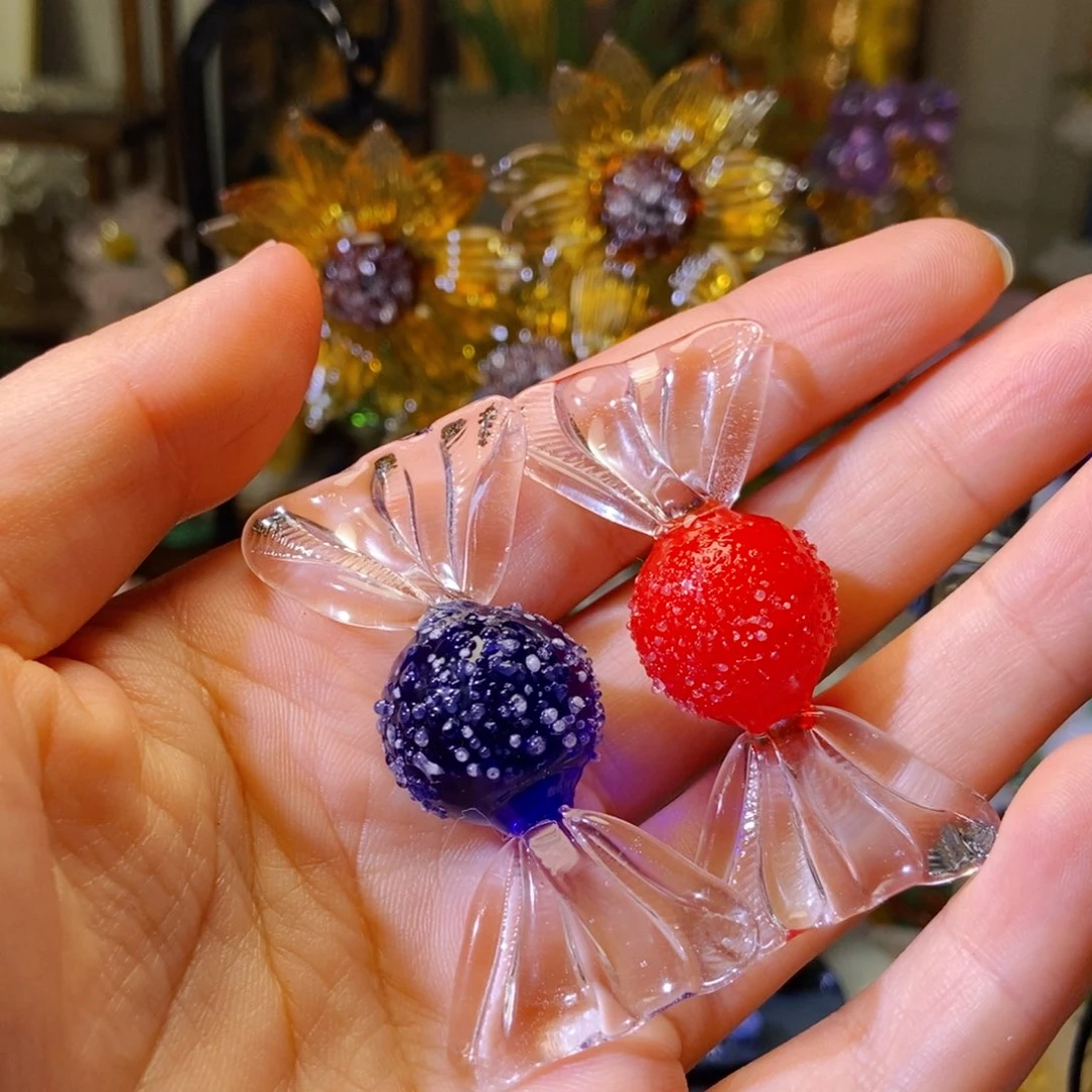 手工艺品琉璃一对