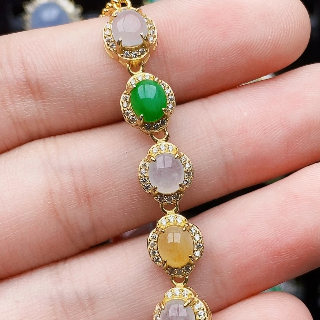 银S925镶嵌戒指翡翠5136