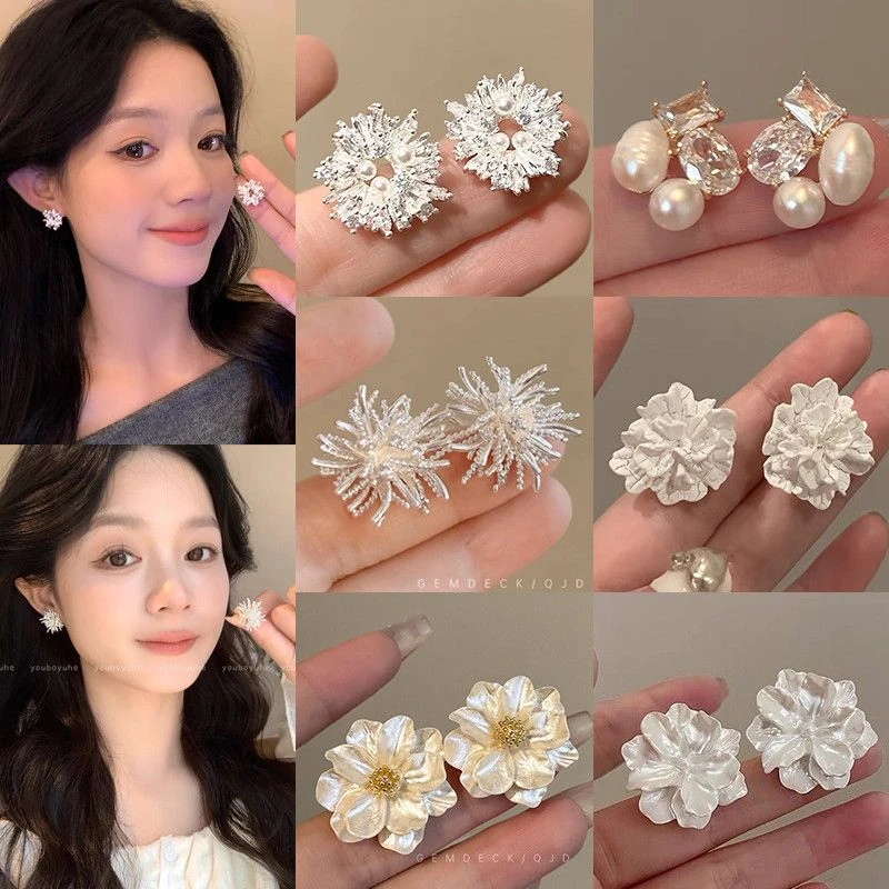 清冷气质太阳花耳环女小众设计感独特耳钉高级感轻奢名媛百搭耳饰