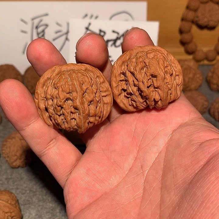文玩核桃把件全品无修白茬四座楼