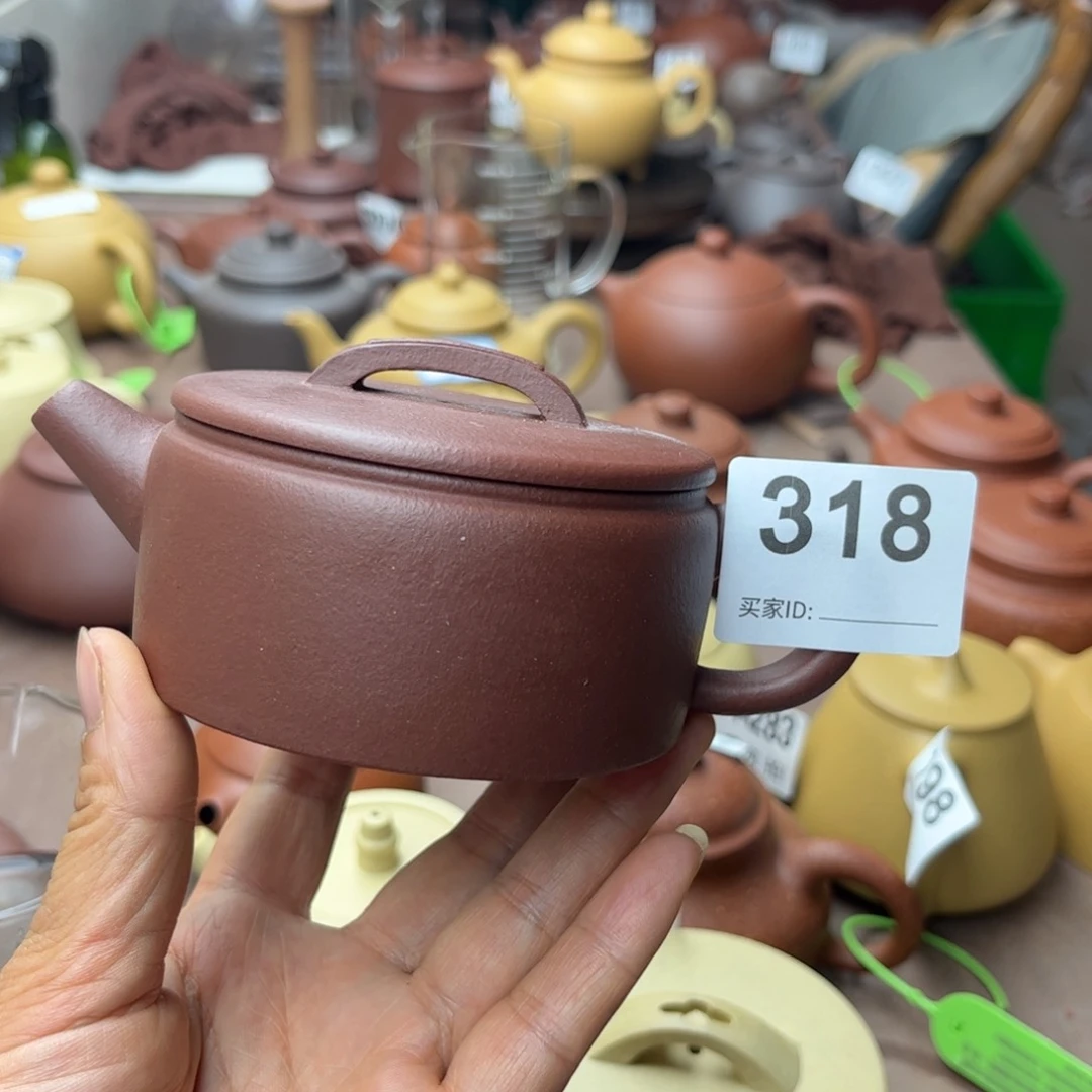 紫砂茶壶底槽清半手工160cc