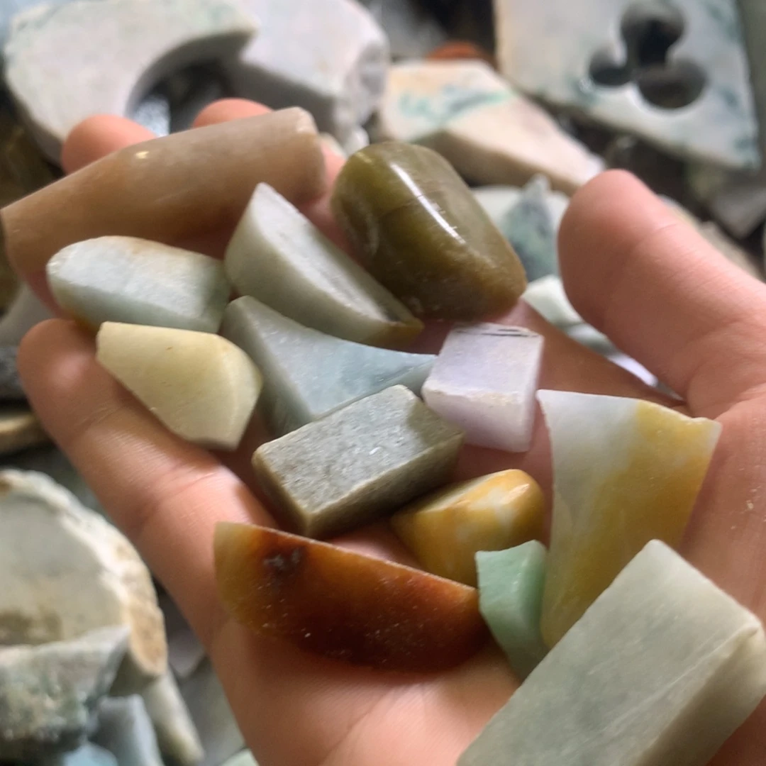 翡翠颈饰未镶嵌缅甸翡翠