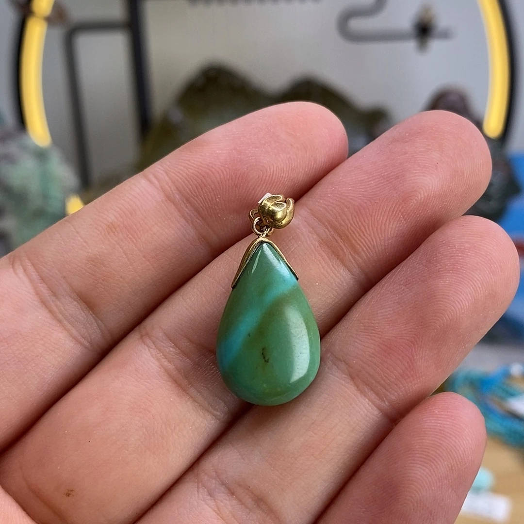 银S925镶嵌绿松石珠宝奇石