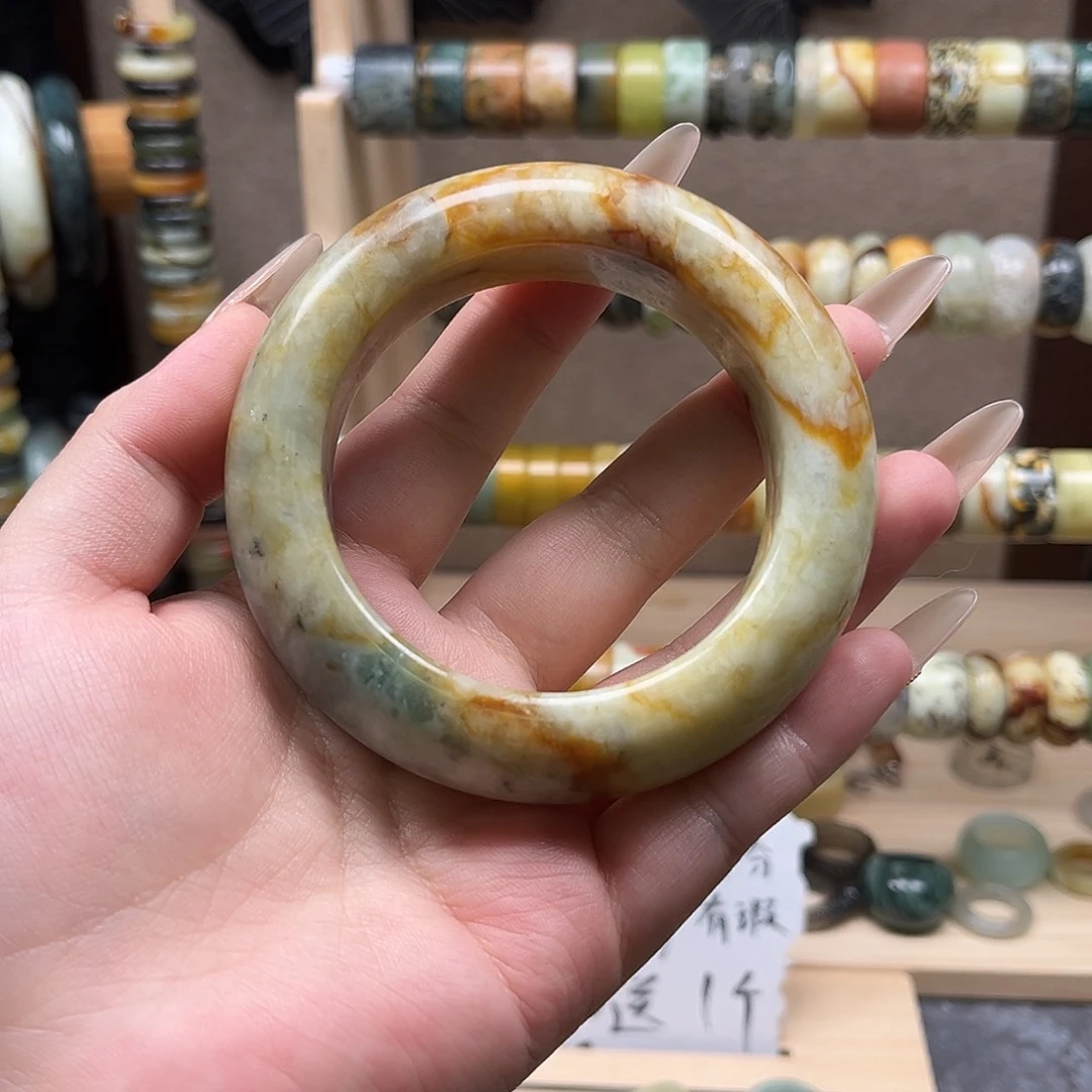 蛇纹石玉未镶嵌手镯58